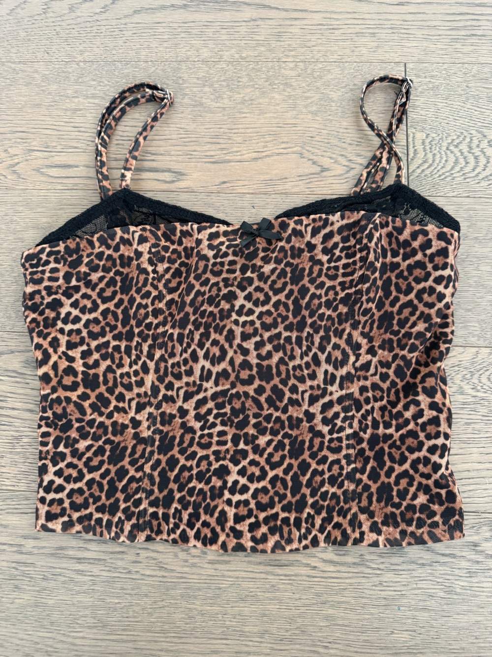 Edikted CHEETAH print corset lace top 🐆